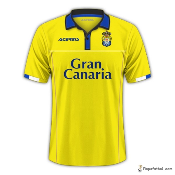 Camiseta Las Palmas Replica Primera Ropa Acerbis 2016/17 Amarillo